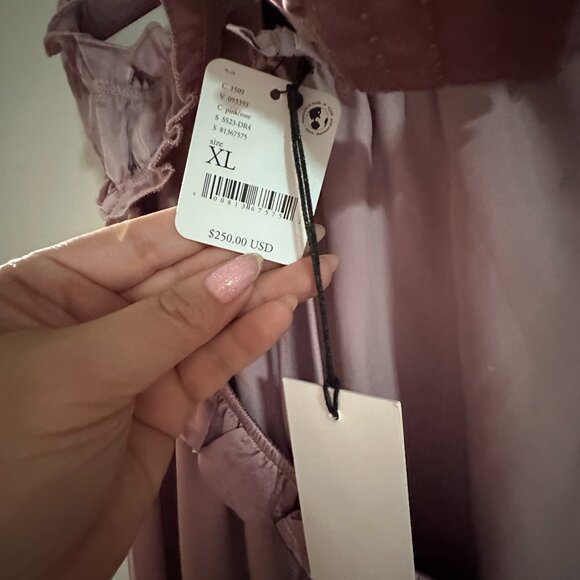 Anthropologie Asymmetrical Dress in Light Pink - Picture 5 of 5